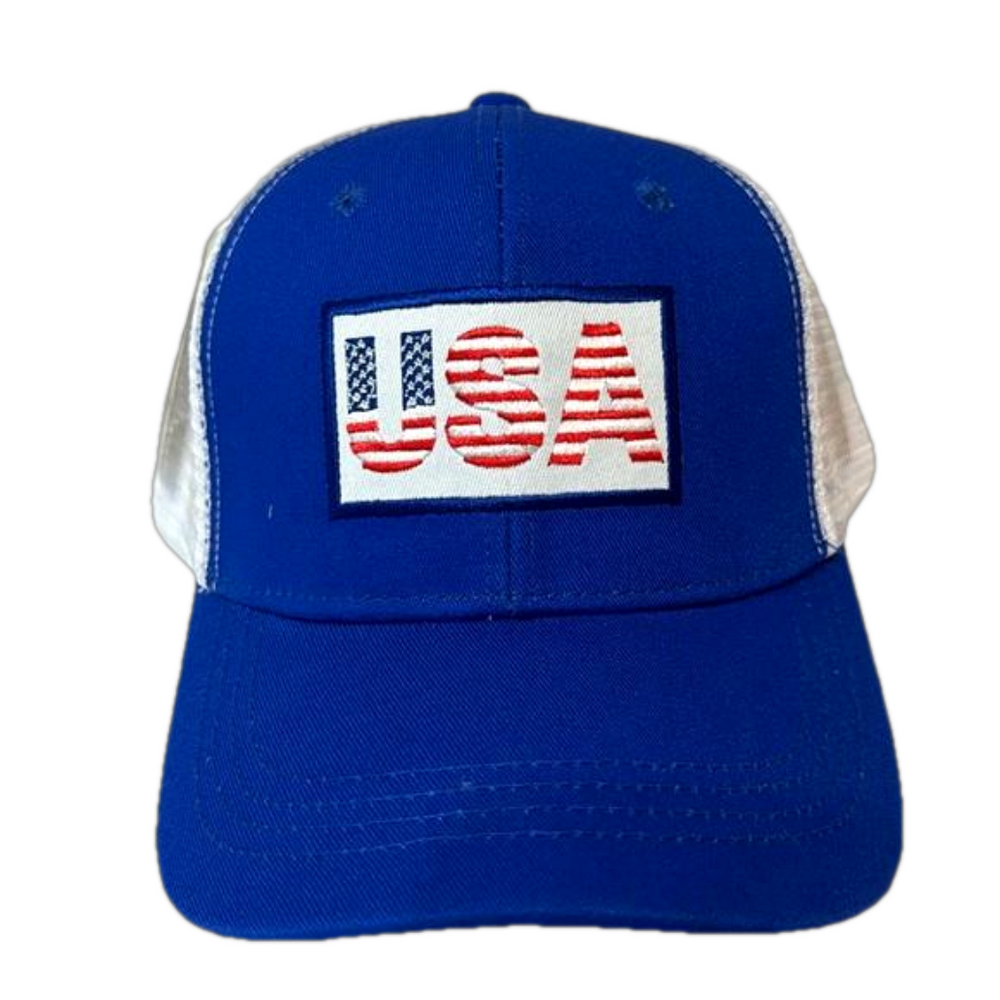 Fab Designs Red USA Patriotic SnapBack Cap